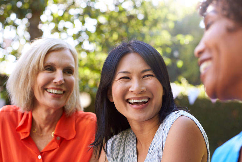 dental implant patients smiling