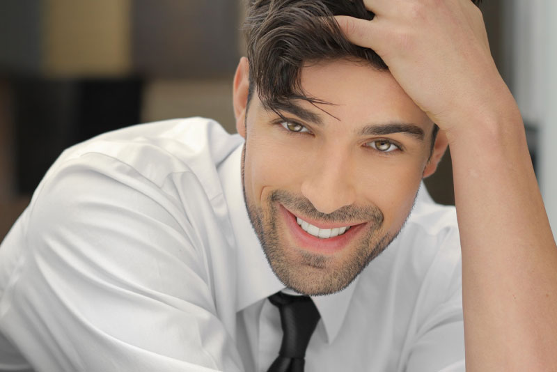 dental implant patient smiling